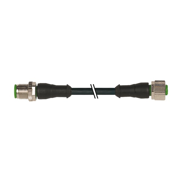 Murrelektronik M12 MALE 0 Degree / M12 FEMALE 0 Degree SHIELDED, PUR 4X0.34 shielded black UL/CSA 7000-40041-6150350 - main